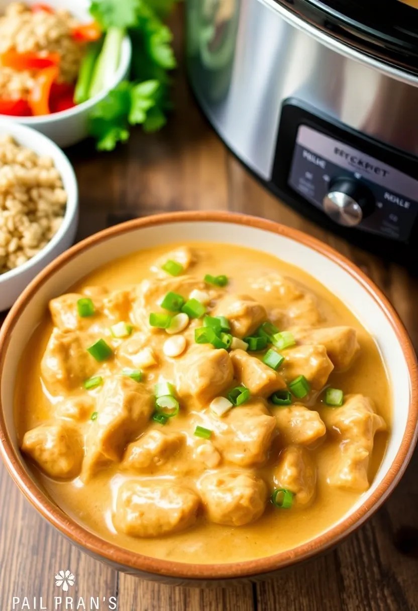 10 Low-Calorie Crockpot Recipes That Make Healthy Meal Prep a Breeze! - 5. Thai Peanut Chicken