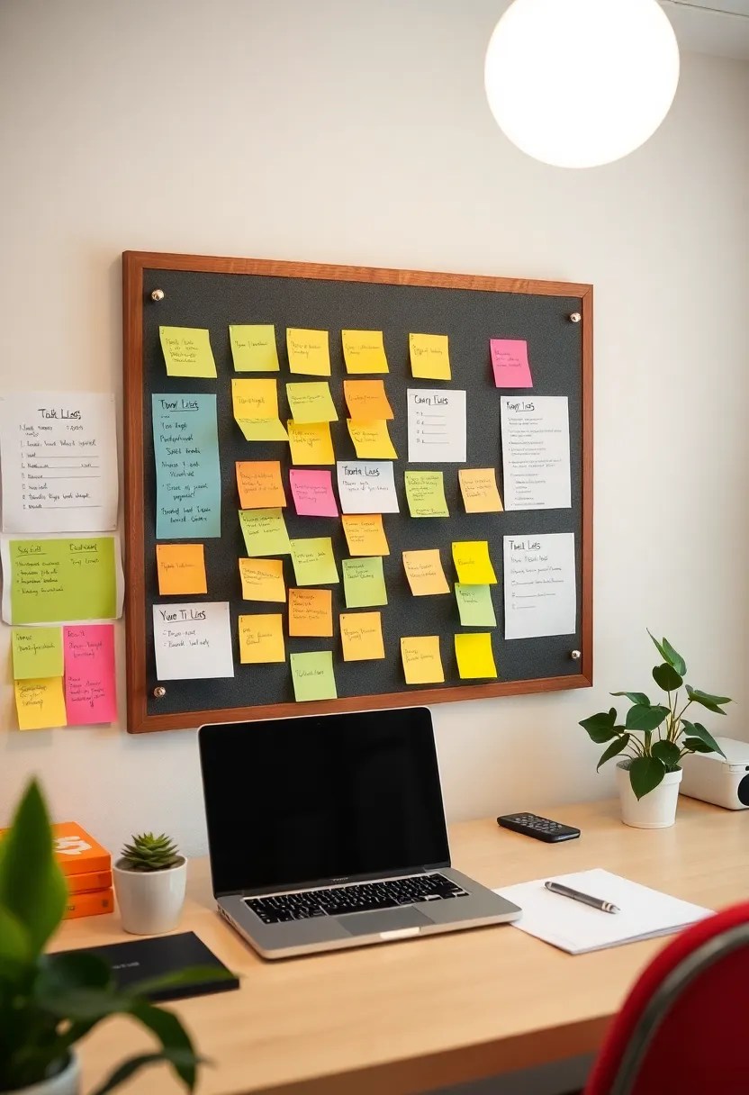 12 Inspiring Home Office Decor Ideas That’ll Skyrocket Your Productivity (#4 Is Pure Genius!) - 12. Set Up a Task Board