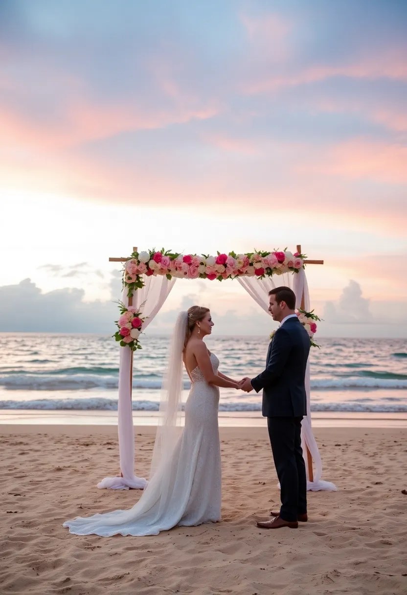 21 Stunning Wedding Ideas That'll Make You Say 'I Do!' (You Won't Believe #10!) - 17. Romantic Sunset Ceremony